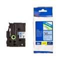 Brother TZe-561 Laminated Label Tape 36mm Black on Blue
