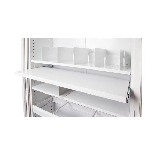 Rapidline Pull Out File Shelf Only White for Go Tambour Door Cupboard 1200mm W