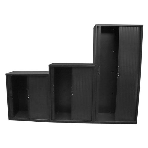 Rapidline Go Tambour Door Cupboard 900 x 1016 x 473mm Black