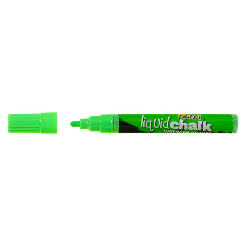 Texta Liquid Chalk Marker Wet Wipe Bullet Green