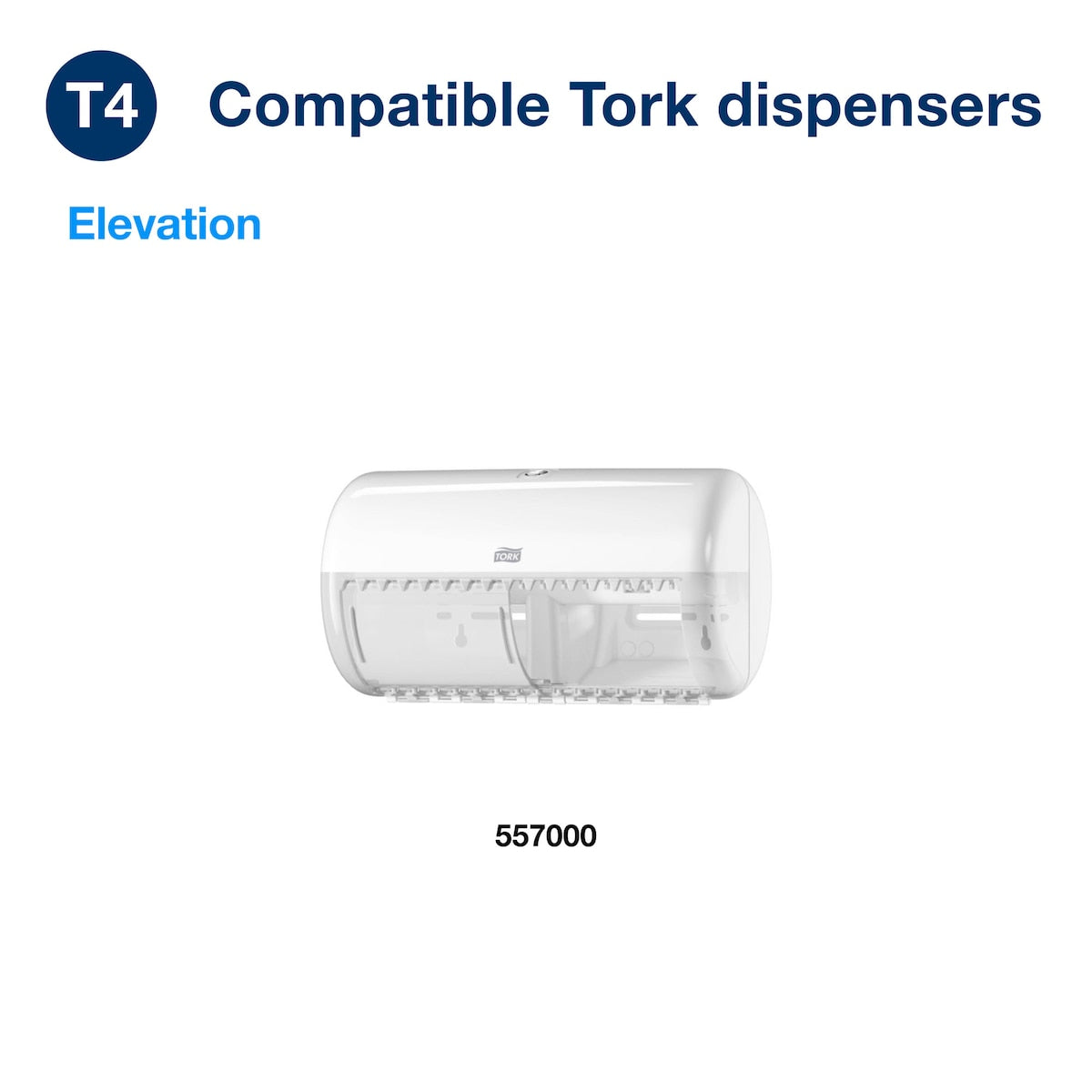 Tork Soft Conventional Toilet Roll 2 Ply Advanced T4 White Carton of 48 Rolls