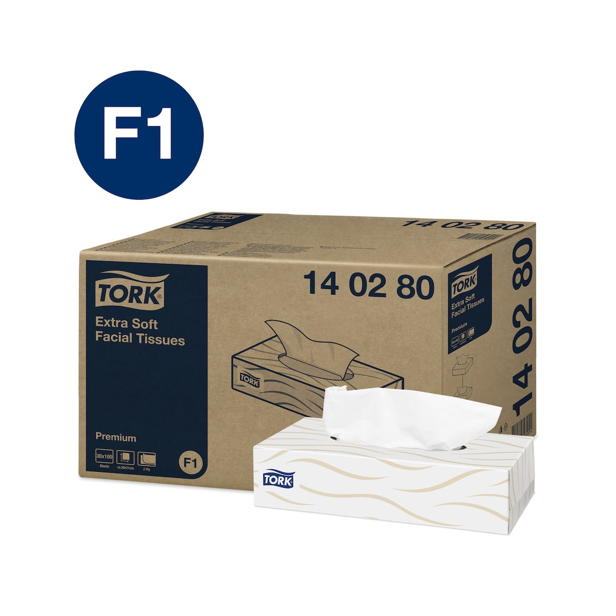 Tork Facial Tissue Dispenser 62mm x 255mm White F1