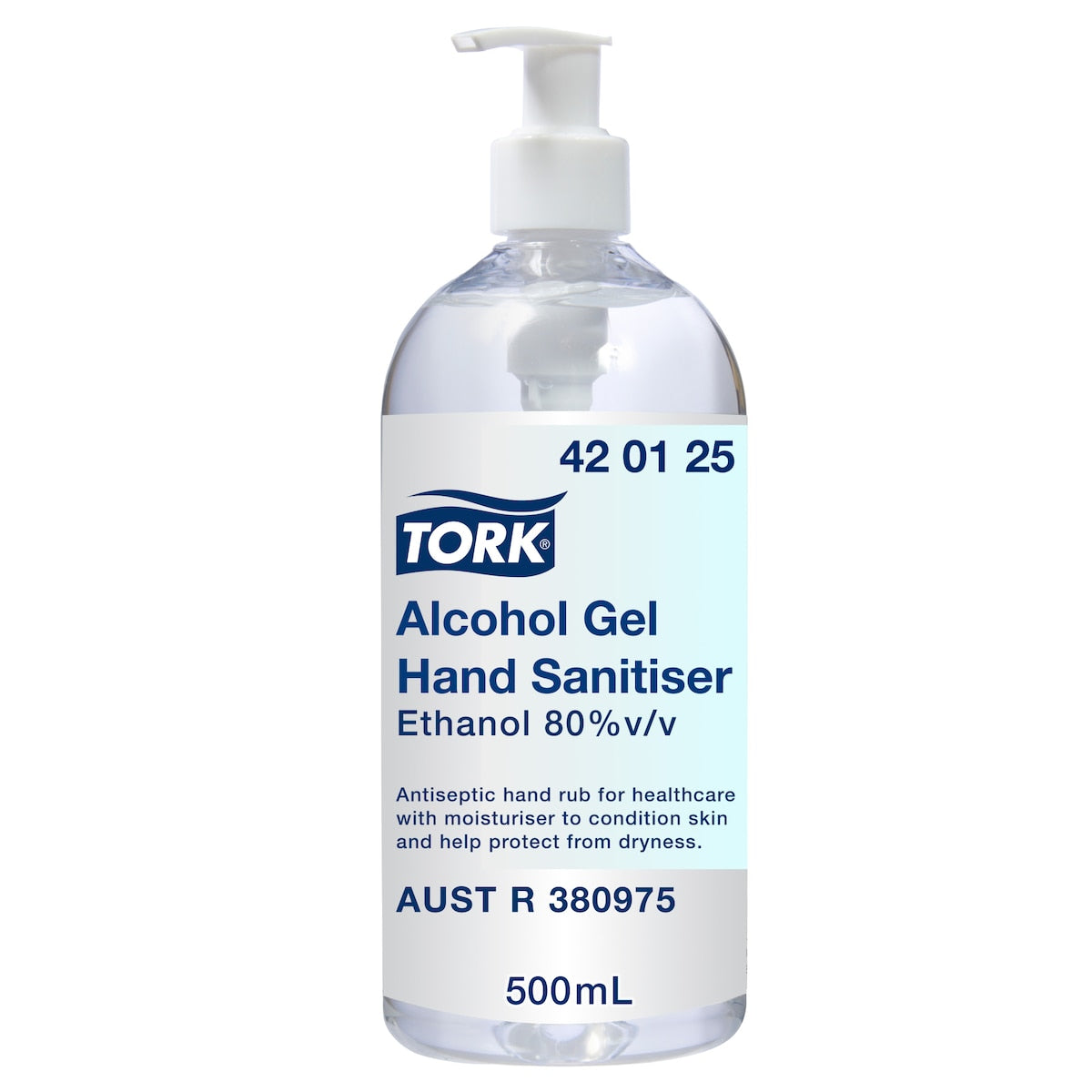 Tork Alcohol Gel Hand Sanitiser with Pump 500ml Carton of 12