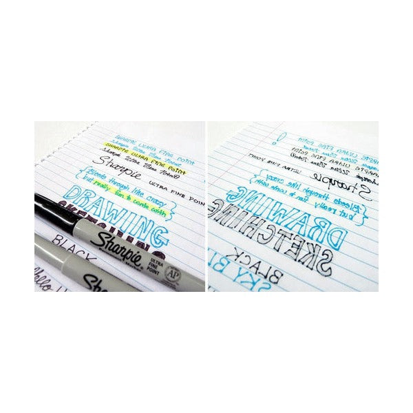 Sharpie Permanent Marker Ultra Fine Point Red Box of 12