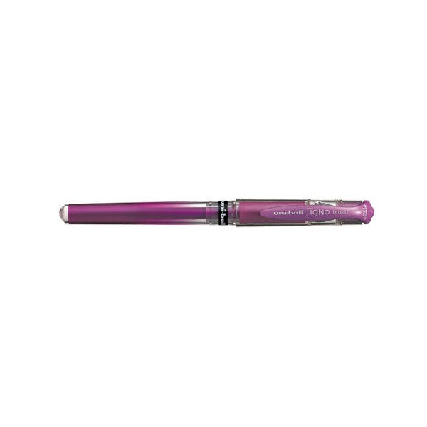 Uni-Ball Signo Broad UM-153M Gel Ink Pen 1.0mm Metallic Pink Box of 12