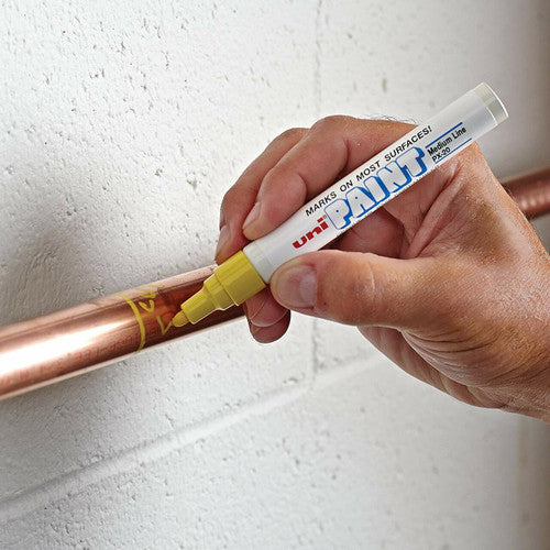 Uni Paint PX-20 Permanent Marker 2.8mm Bullet Tip White Box of 12
