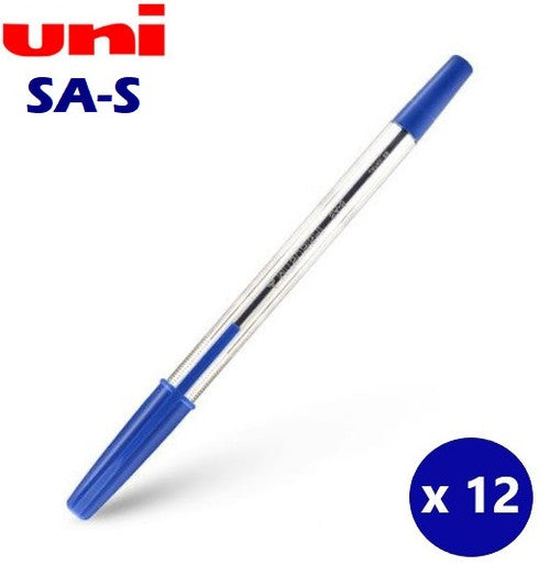 Uni SA-S Ballpoint Pen 0.7mm Blue Box of 12