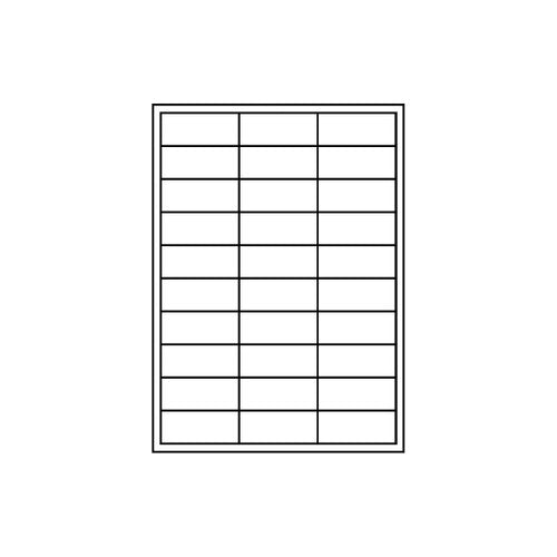 Unistat 38935 Multipurpose Labels 64 x 25.4mm 30UP 100 Sheets 3000 Labels