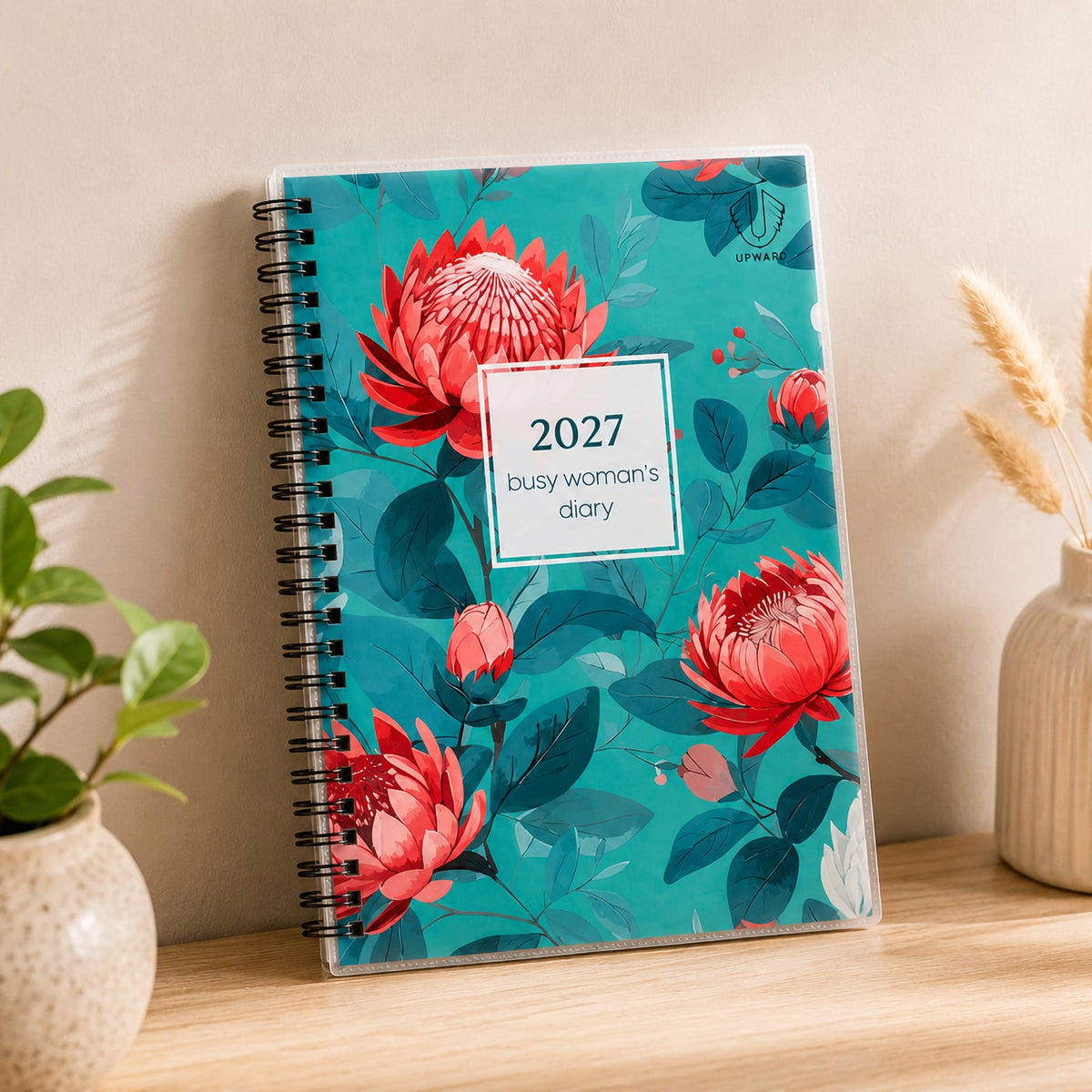 Upward Busy Women's 2027 A5 Week To View Diary Golden Wattle