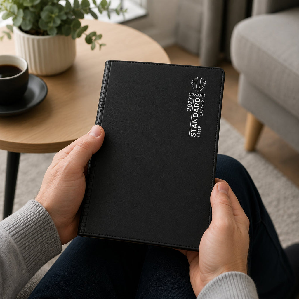Upward Standard 2027 A5 Day To Page Diary Black