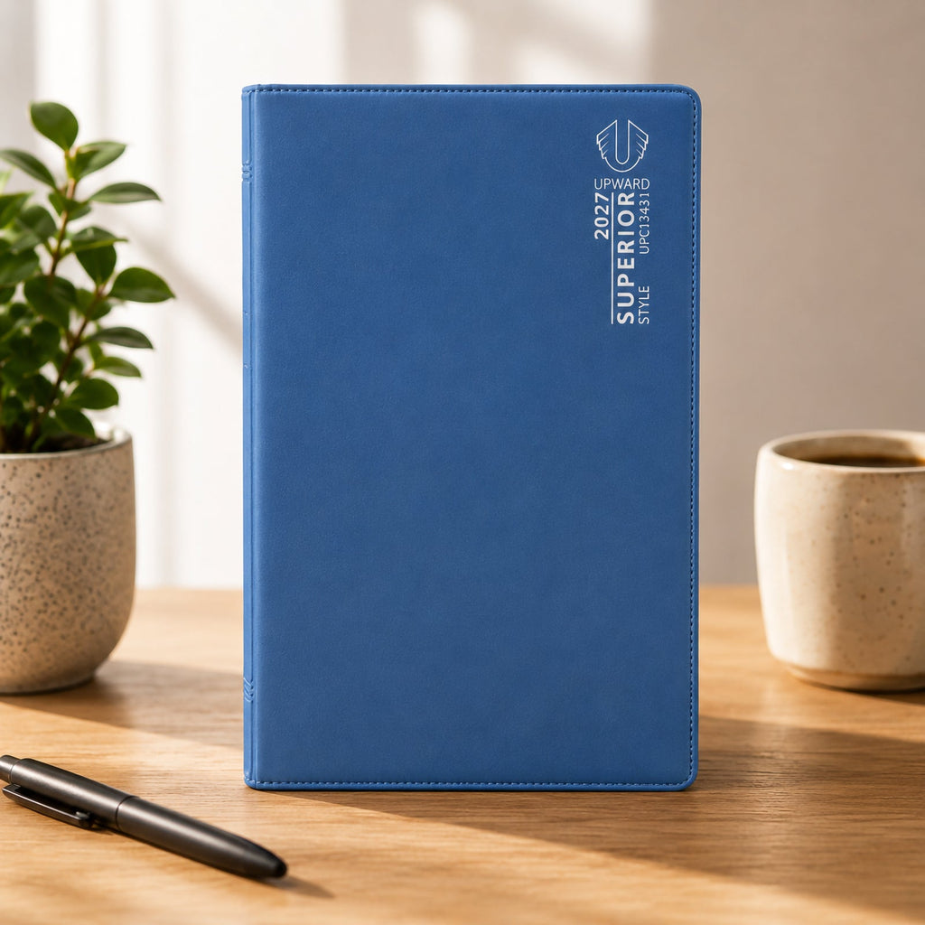 Upward Superior 2027 B6 Week To View Diary Blue