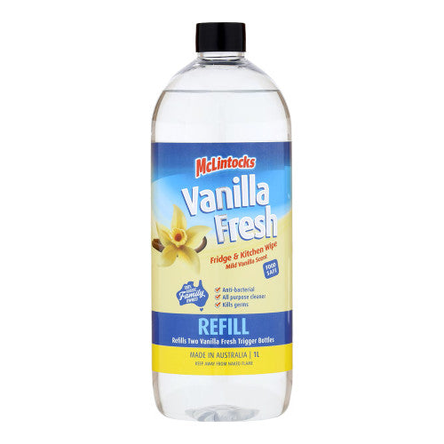 Vanilla Fresh All Purpose Cleaner Refill Bottle 1 Litre Case of 4