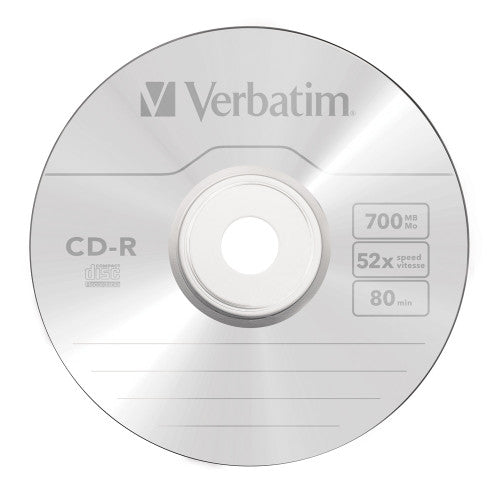 Verbatim CD-R Branded Colours 10 Pack Jewel Case