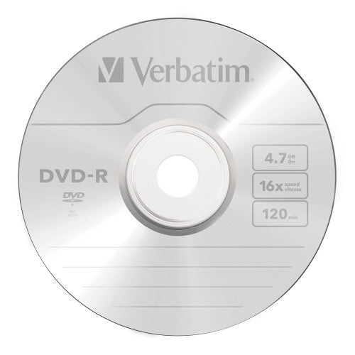 Verbatim DVD-R Branded Silver 100 Pack Spindle