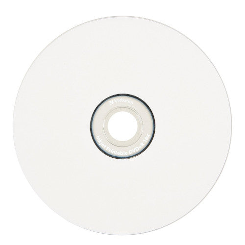 Verbatim DVD Plus R Inkjet Printable 16X White 100 Pack Spindle
