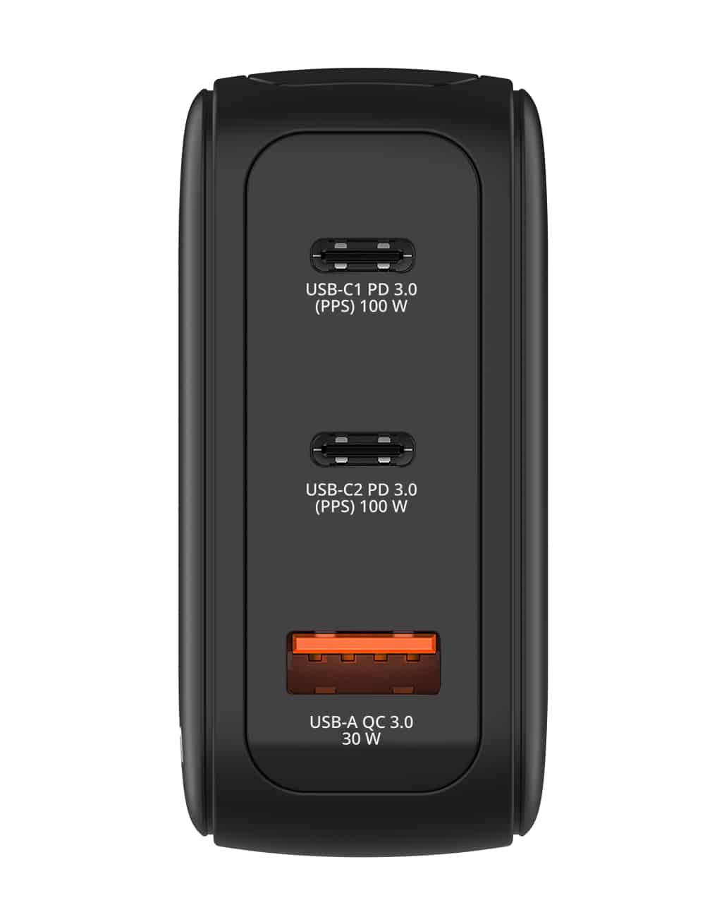 Verbatim Mini GaN Charger with Display 100W 3 Port USB-C and USB-A Black