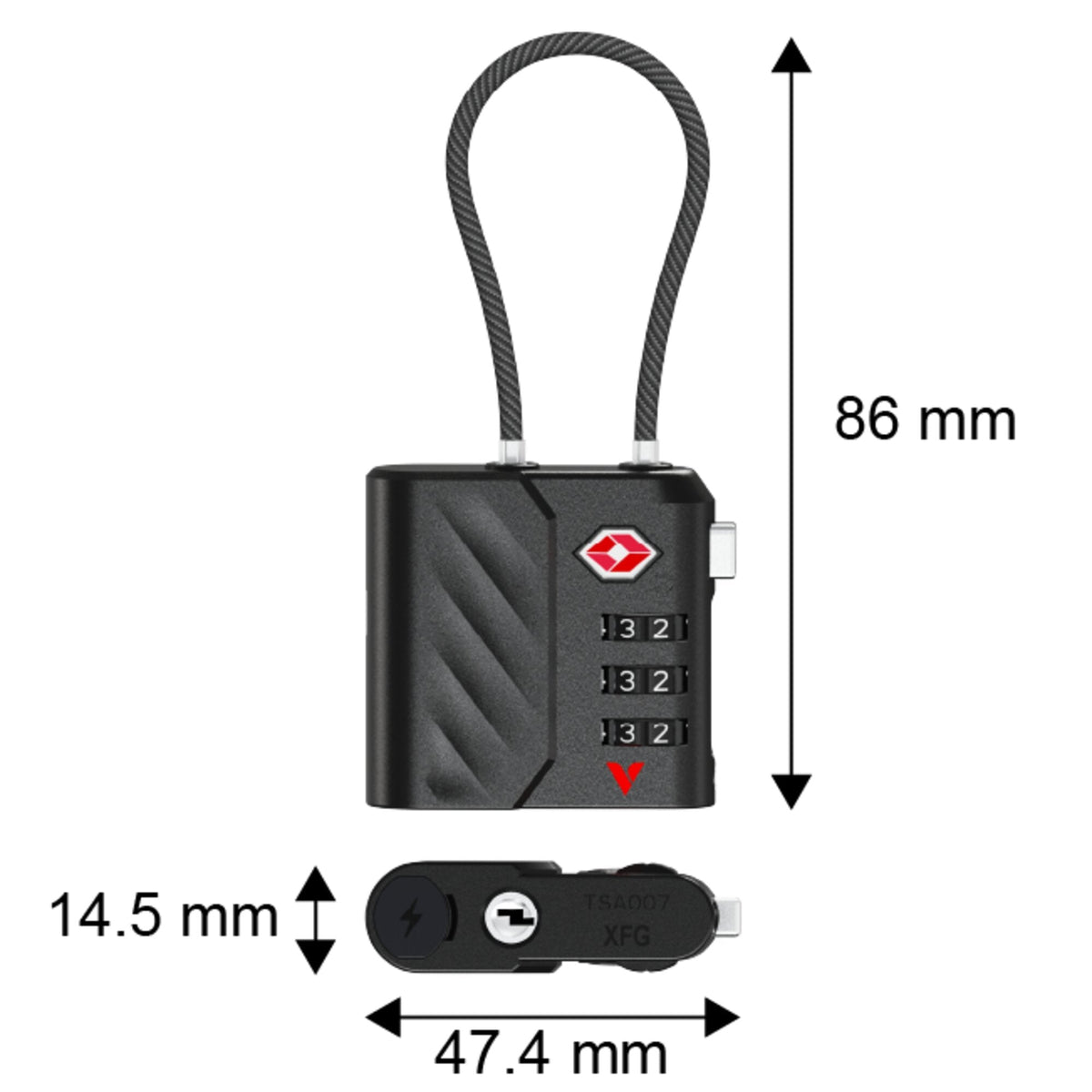 Verbatim My Finder Dual TSA Travel Lock