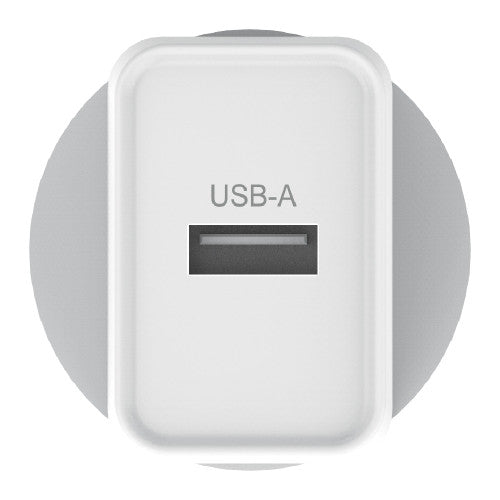 Verbatim Single Port USB Charger 2.4A White