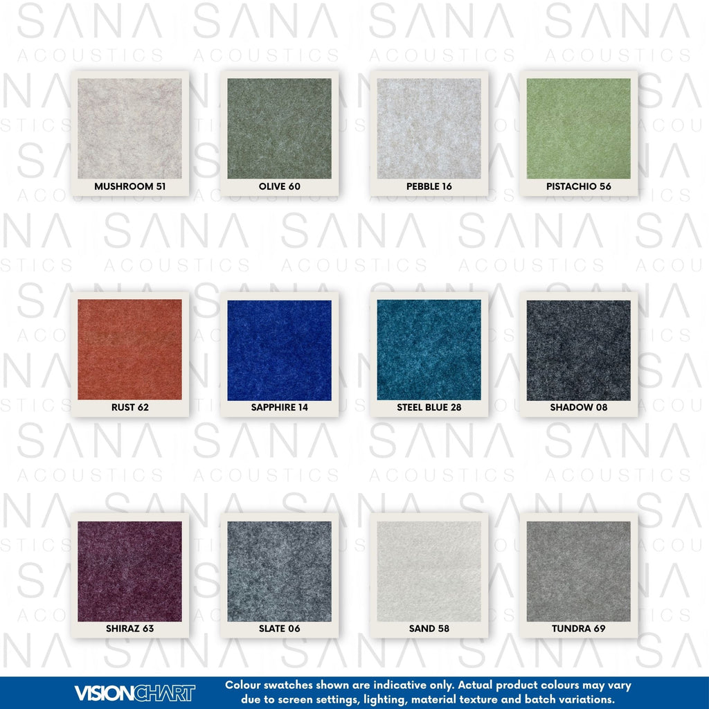 Visionchart SANA2812-CL12 SANA Acoustic Panel 12mm 2800x1225mm Claret 64