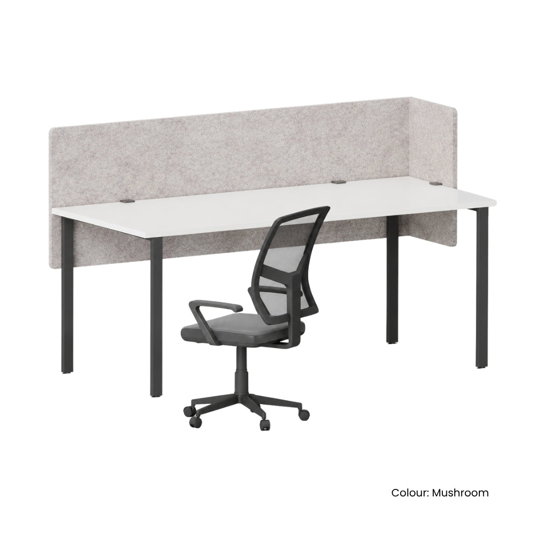 Visionchart DS24-LD-1860 SANA Serenity Desk Screen 24mm Above and Below Desk with Side Bar