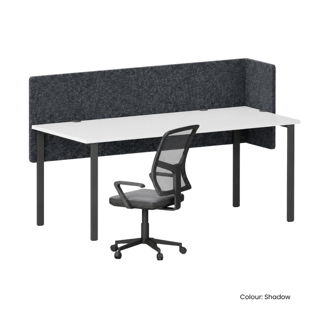 Visionchart DS24-LD-1860 SANA Serenity Desk Screen 24mm Above and Below Desk with Side Bar