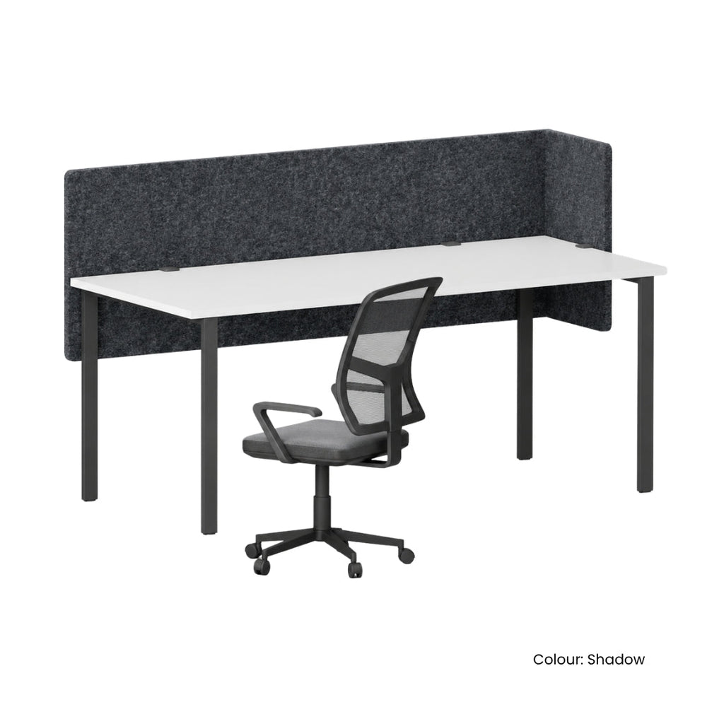 Visionchart DS24-LD-1280 SANA Serenity Desk Screen 24mm Above and Below Desk with Side Bar