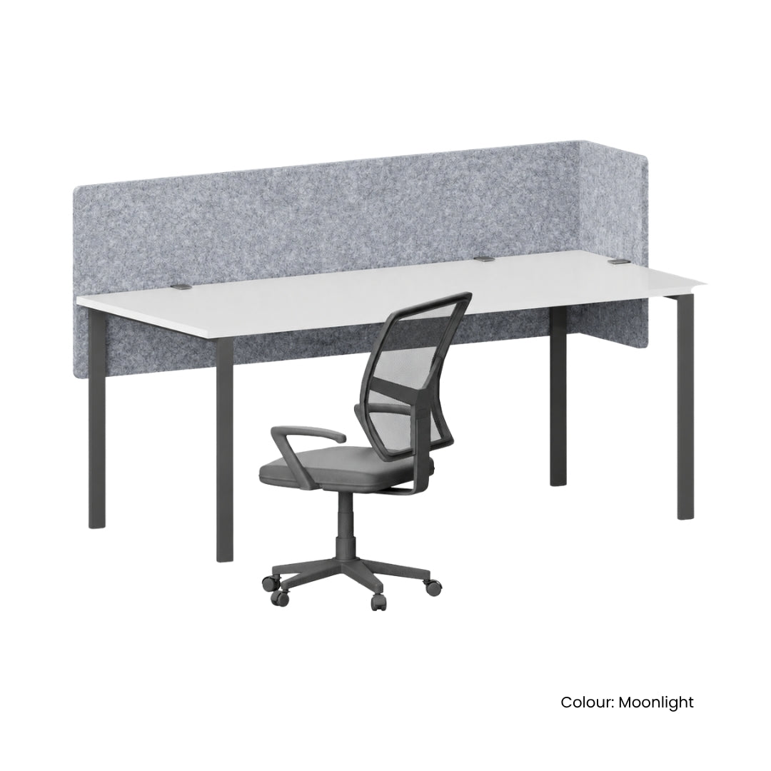 Visionchart DS24-LD-1880 SANA Serenity Desk Screen 24mm Above and Below Desk with Side Bar