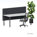 Visionchart DS12-SD-2480-SD SANA Altitude Dual Above and Below Desk Screen 2400 x 800mm 12mm Shadow