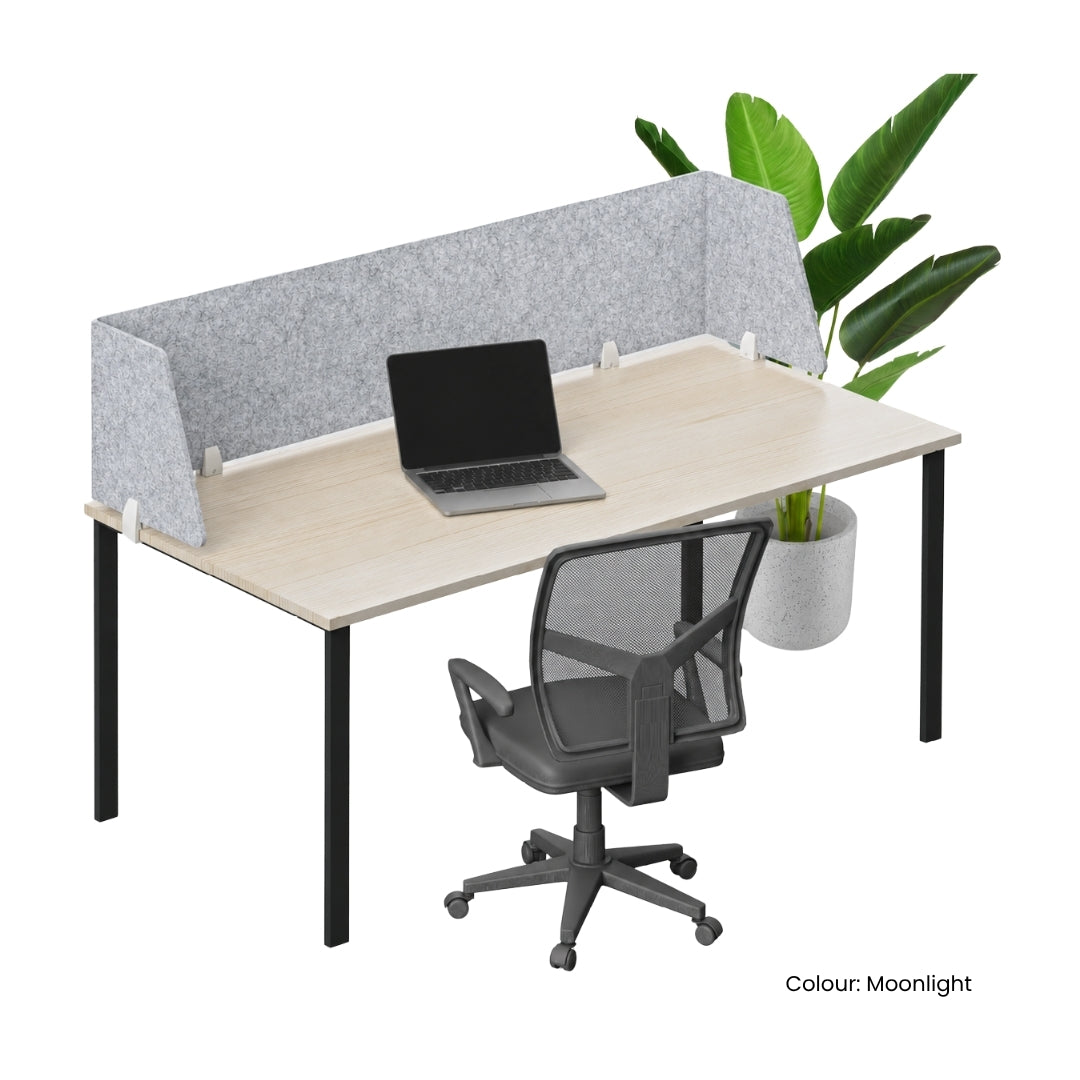 Visionchart DS24-UA-1240 SANA Serenity Desk Screen 24mm Above Desk Surround 1200x400x300mm