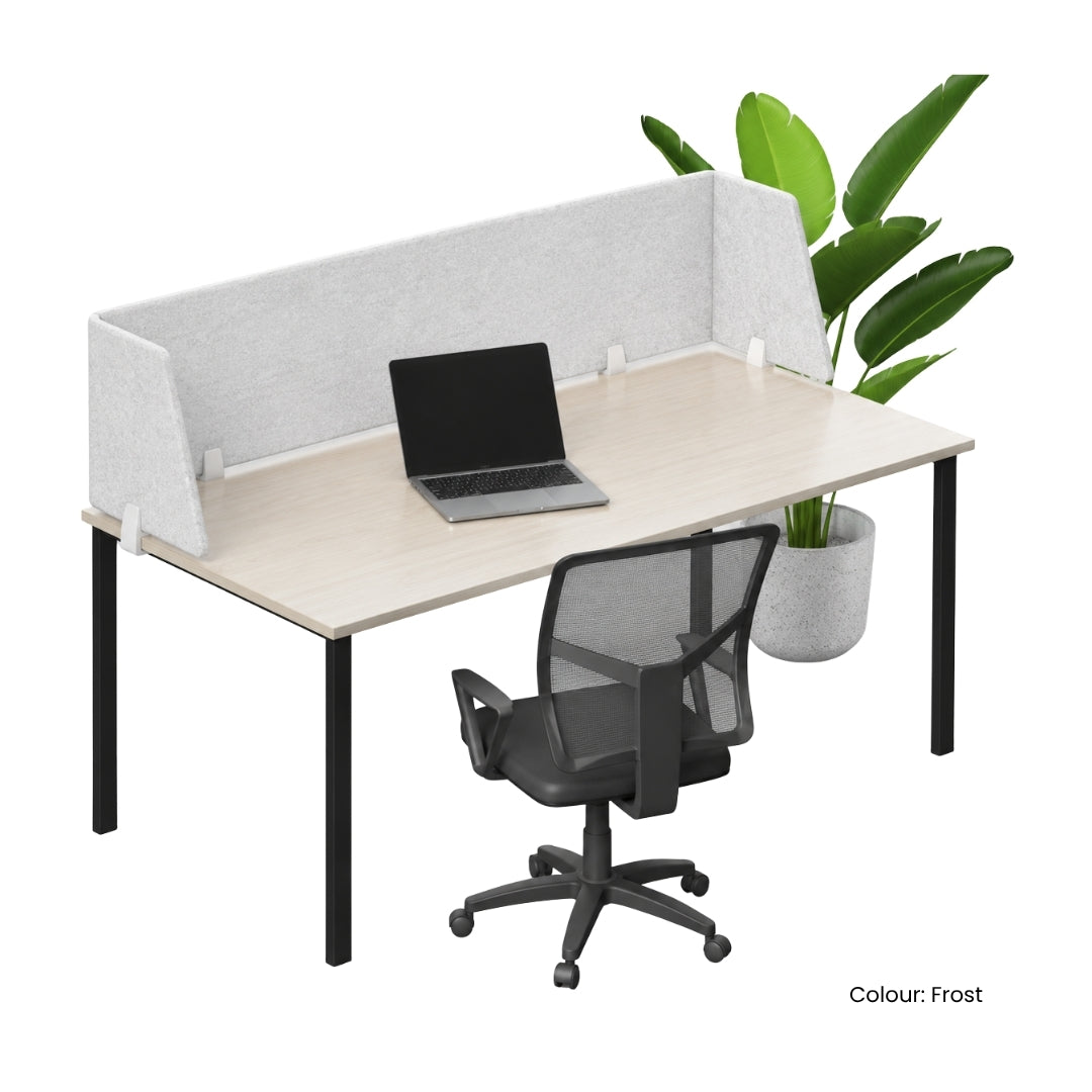 Visionchart DS12-UA-1540 SANA Serenity Desk Screen 12mm Above Desk Surround 1500x400+300+300mm