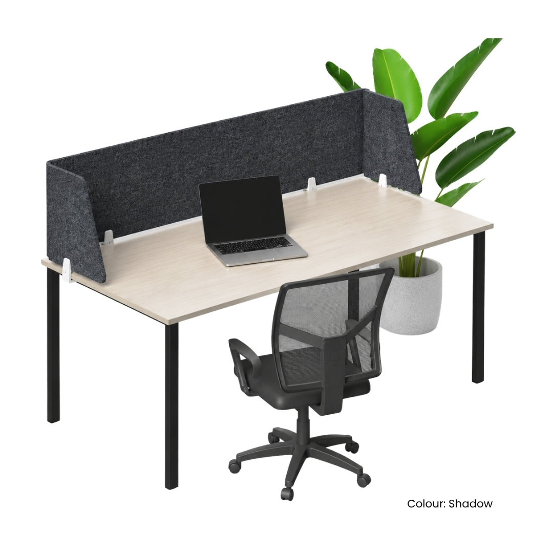 Visionchart DS12-UA-1260 SANA Serenity Desk Screen 12mm Above Desk Surround 1200x600+300+300mm