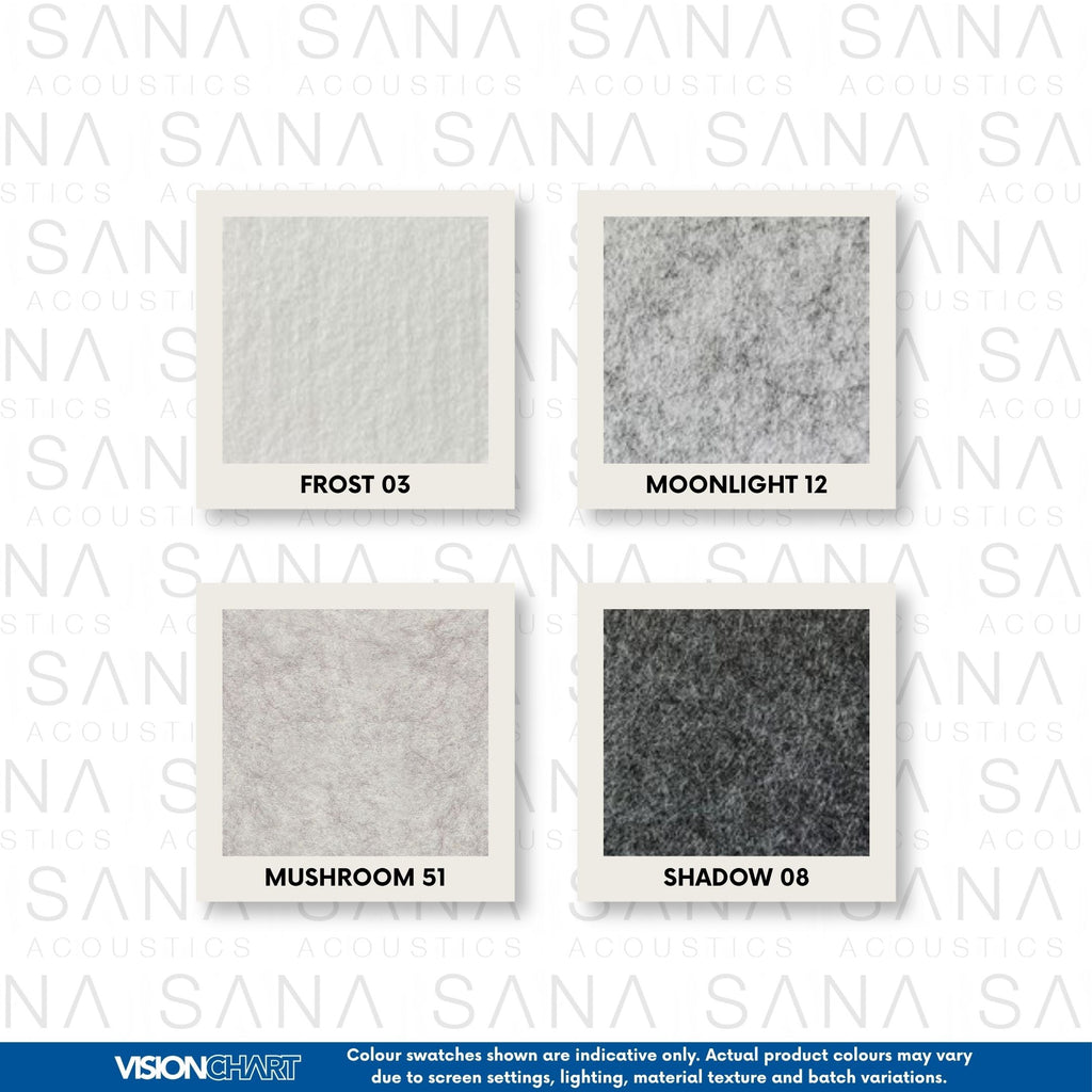 Visionchart DS24-UD-1280 SANA Serenity Desk Screen 24mm Above and Below Desk Surround