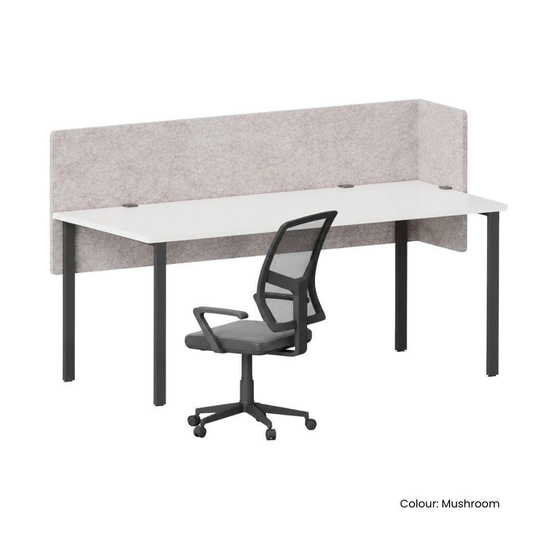 Visionchart DS24-LD-1880 SANA Serenity Desk Screen 24mm Above and Below Desk with Side Bar