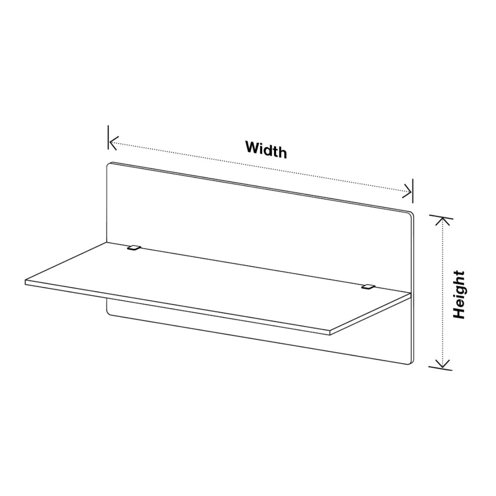Visionchart DS24-SD-1580 SANA Serenity Desk Screen 24mm Above and Below Desk 1500x800mm