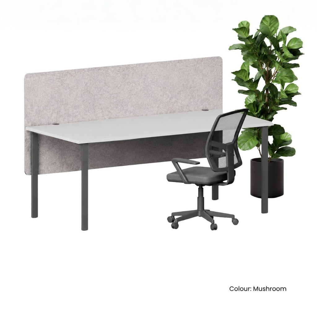 Visionchart DS24-SD-1580 SANA Serenity Desk Screen 24mm Above and Below Desk 1500x800mm