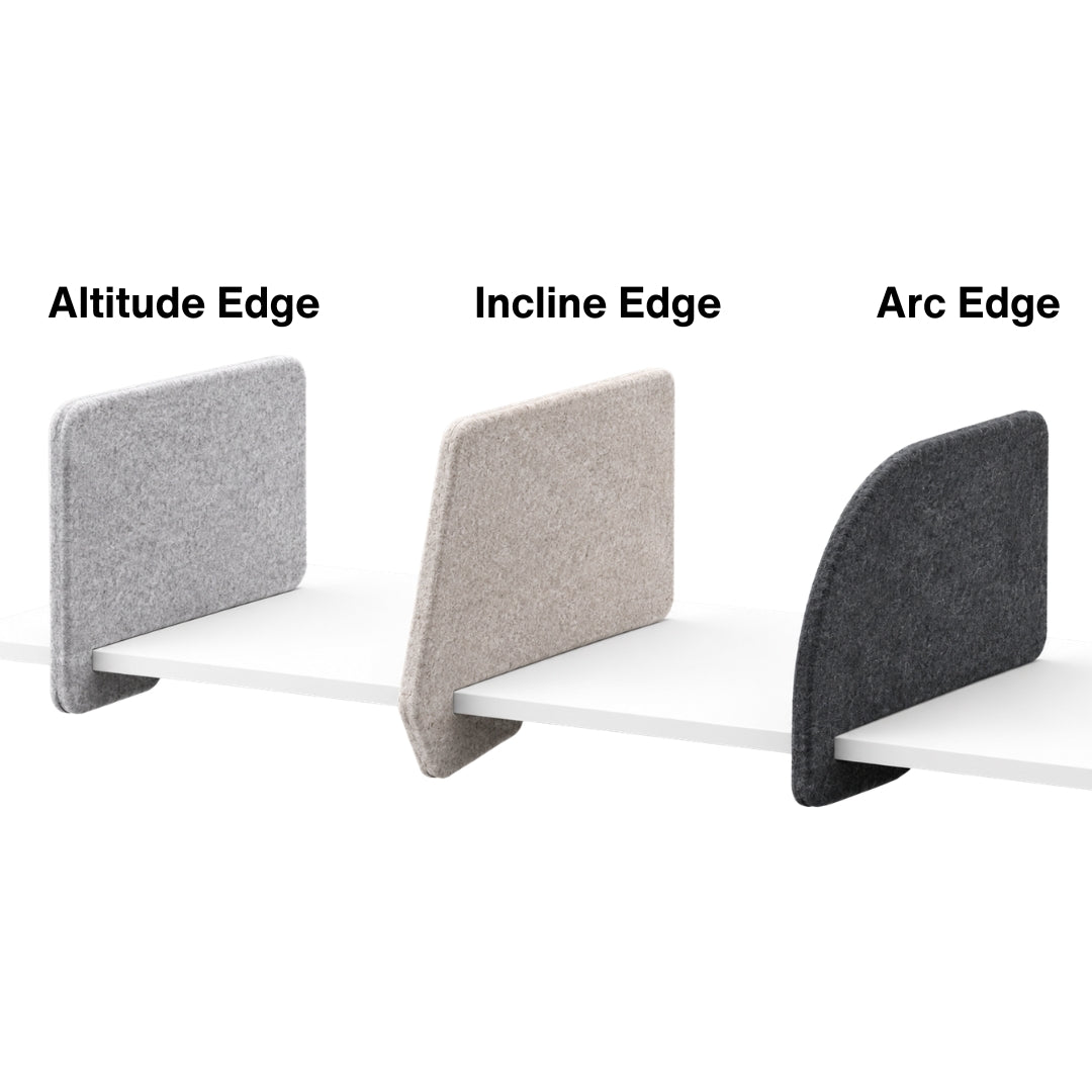 Visionchart DS24-SL-ALT8042-MU SANA Slide-On Acoustic Desk Divider Altitude 680 x 420mm Mushroom