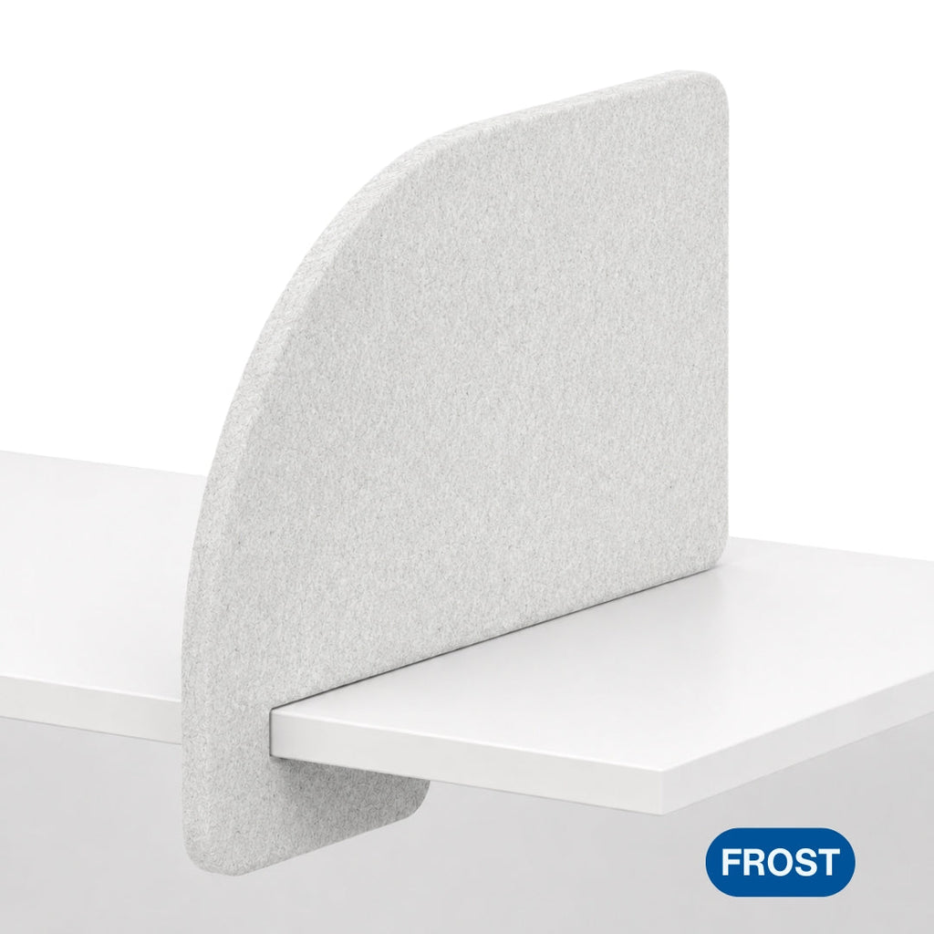 Visionchart DS24-SL-ARC8042-MU SANA Slide-On Acoustic Desk Divider Arc 680 x 420mm Mushroom