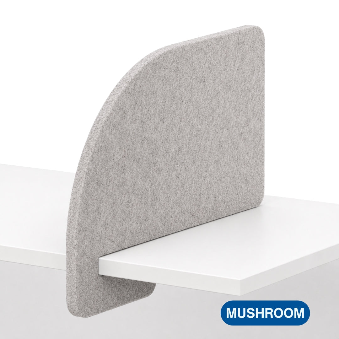 Visionchart DS24-SL-ARC8048 SANA Serenity Desk Screen 24mm Slide-On Divider 680x480mm Arc Edge