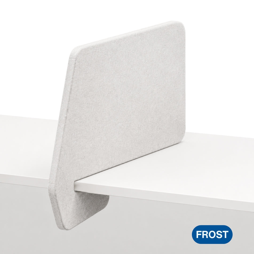 Visionchart DS24-SL-INC8042-SD SANA Slide-On Acoustic Desk Divider Incline 680 x 420mm Shadow