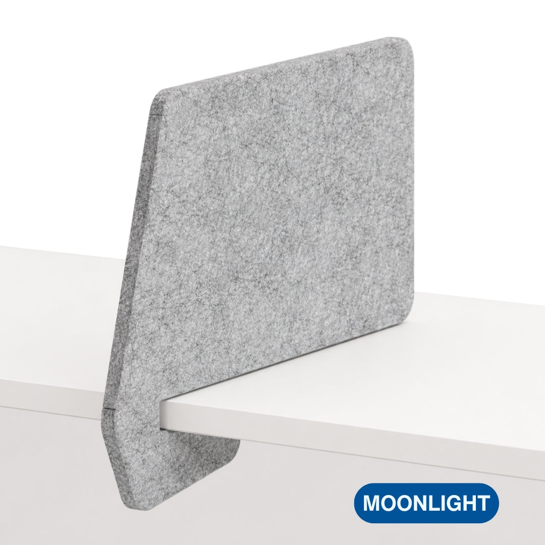 Visionchart DS24-SL-INC8042-SD SANA Slide-On Acoustic Desk Divider Incline 680 x 420mm Shadow