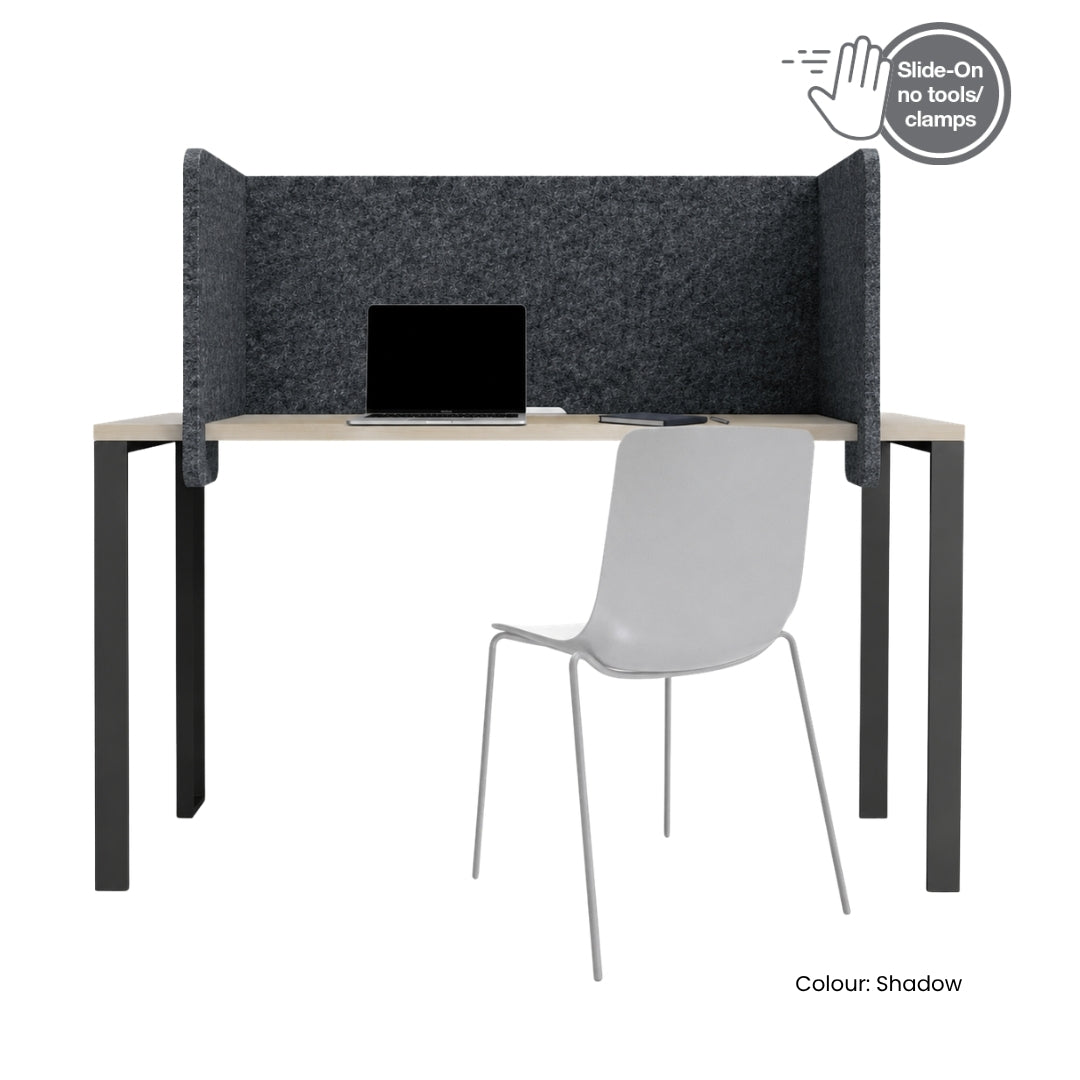 Visionchart DS24-SU-ALT9442-ML SANA Slide-On Surround Desk Screen Altitude 940 x 680 x 420mm Moonlight