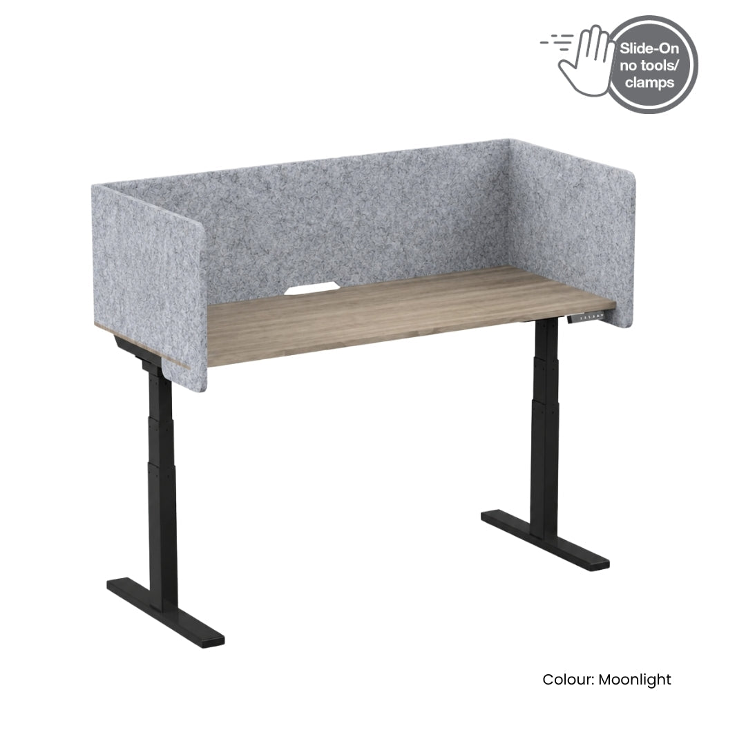 Visionchart DS24-US-1875ALT SANA Serenity Desk Screen 24mm Sit-Stand Slider Surround 1800x750x500mm