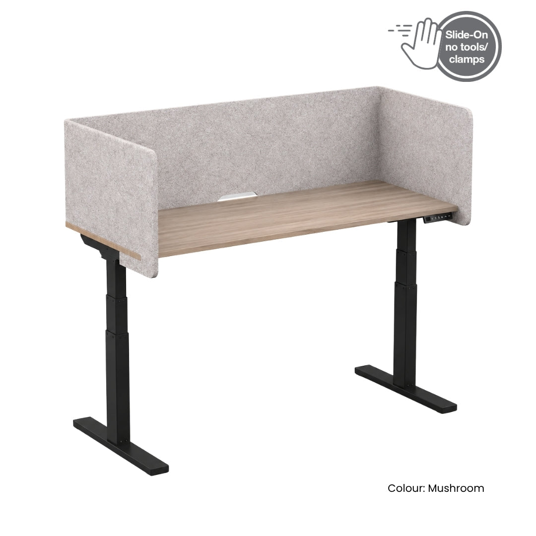 Visionchart DS24-US-1875ALT SANA Serenity Desk Screen 24mm Sit-Stand Slider Surround 1800x750x500mm