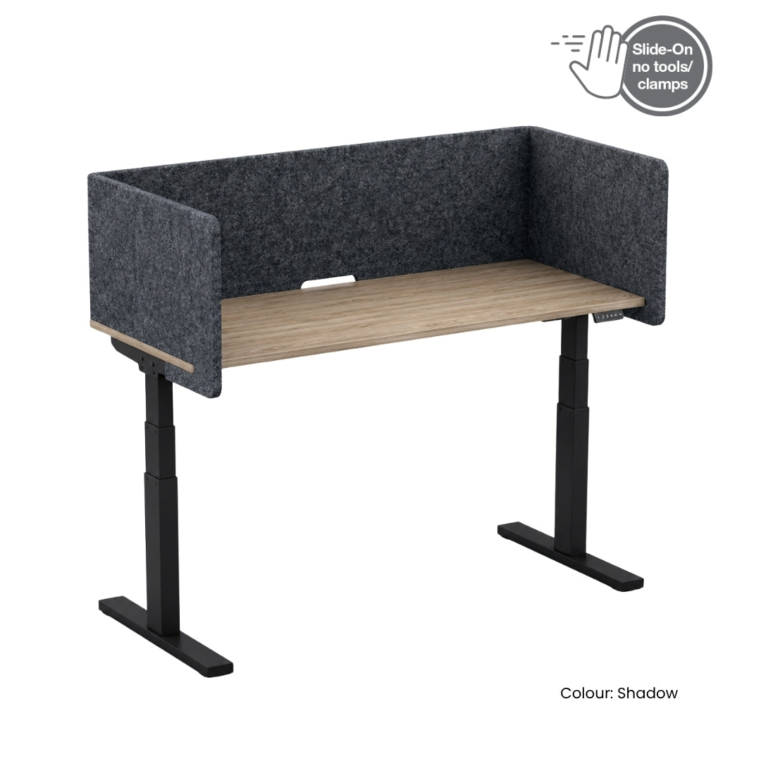 Visionchart DS24-US-1575ALT SANA Serenity Desk Screen 24mm Sit-Stand Slider Surround 1500x750x500mm