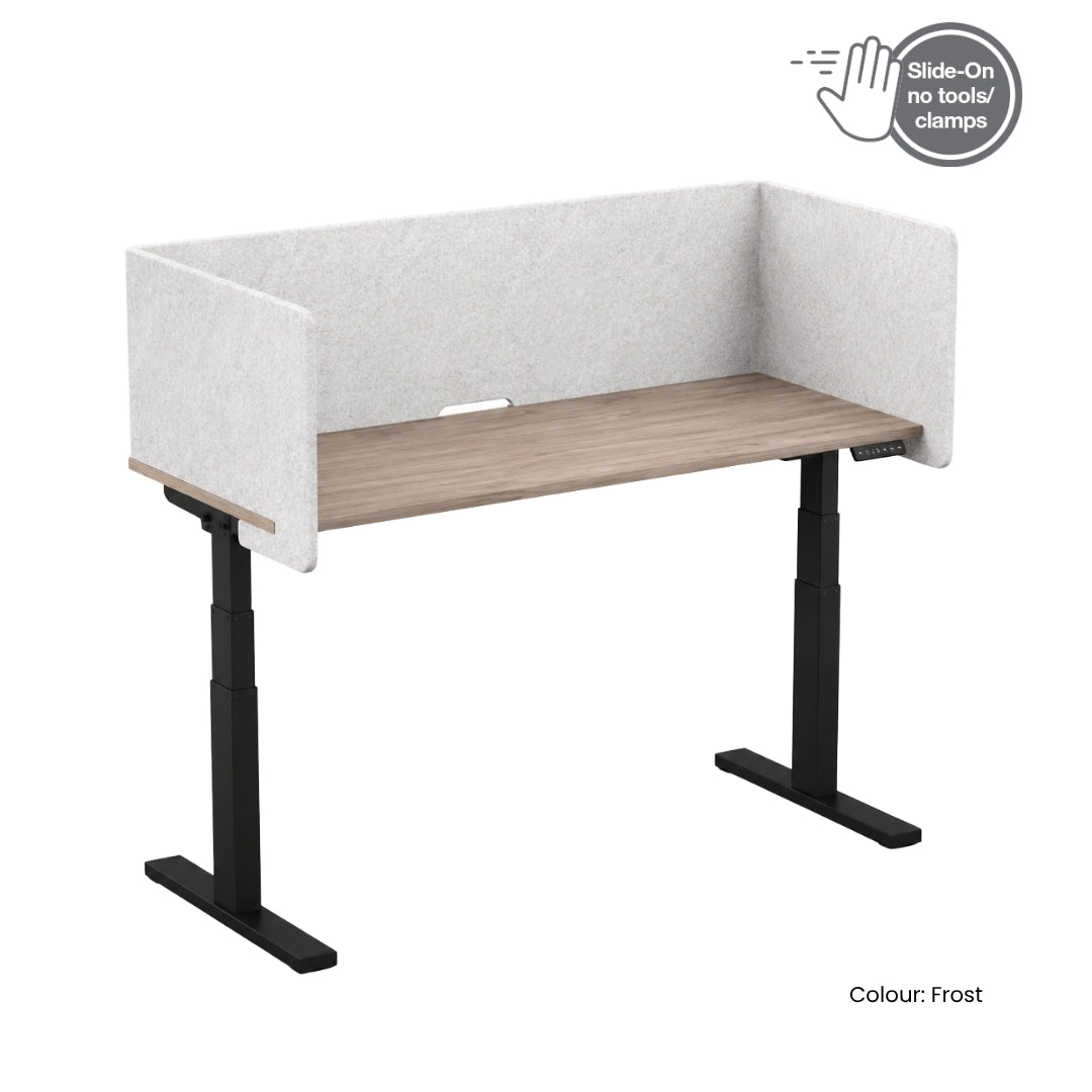 Visionchart DS24-US-1880ALT SANA Serenity Desk Screen 24mm Sit-Stand Slider Surround 1800x800x500mm