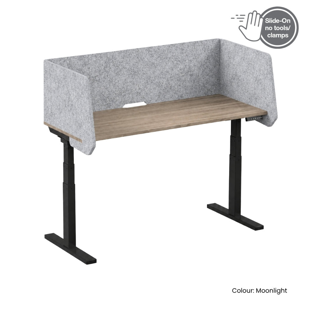 Visionchart DS24-US-1280INC SANA Serenity Desk Screen 24mm Sit-Stand Slider Surround 1200x800x500mm
