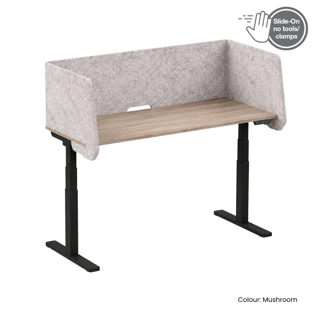Visionchart DS24-US-1575INC SANA Serenity Desk Screen 24mm Sit-Stand Slider Surround 1500x750x500mm