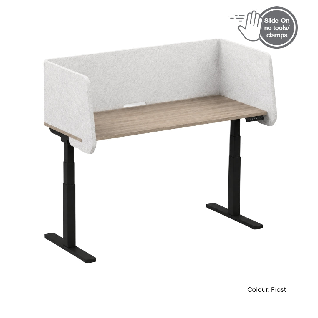 Visionchart DS24-US-1875INC SANA Serenity Desk Screen 24mm Sit-Stand Slider Surround 1800x750x500mm