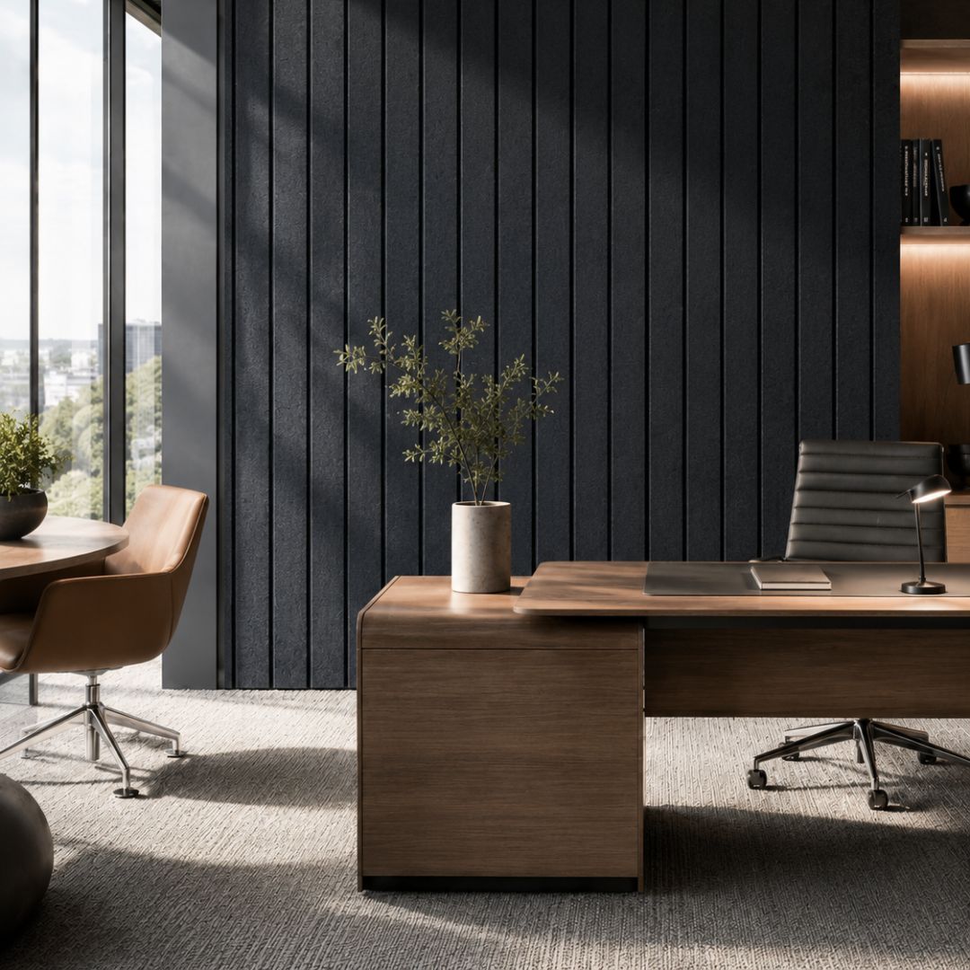 Visionchart SANA2612L-CH12 SANA Linea Acoustic Panel 12mm 2600x1200mm Charcoal 07