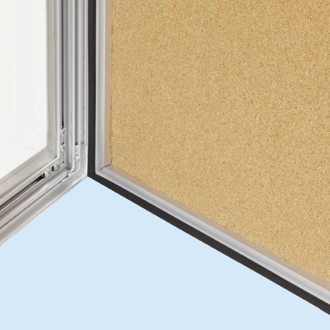 Visionchart TX6001 TX Notice Case Weather Resistant Cork Background (9-A4's) 820 x 1080mm